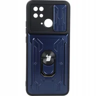 Etui i futerały do telefonów - Bizon Etui Case CamShield Card Slot Ring Xiaomi Redmi 10C granatowe BCCSCSRR10CDBL - miniaturka - grafika 1