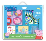 Kredki, ołówki, pastele i pisaki - Peppa Pig Świnka Duży Zestaw Plastyczny Kreatywny - miniaturka - grafika 1