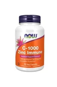 Witaminy i minerały - NOW Foods - Witamina C + Cynk, C-1000 Zinc Immune, 90 vkaps - miniaturka - grafika 1
