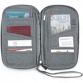 Akcesoria podróżnicze - PORTFEL PODRÓŻNY paszportówka ETUI NA DOKUMENTY - miniaturka - grafika 1