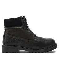 Botki męskie - Trapery Lumberjack River Green SME6901-001-B75 Czarny - miniaturka - grafika 1