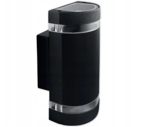 SuperLed Ogrodowa LAMPA ścienna 6771 półokrągła OPRAWA elewacyjna outdoor IP54 czarna 6771 - Lampy ogrodowe - miniaturka - grafika 1