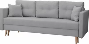 Kanapa do salonu rozkładana Lahti Szara - Sofy i kanapy - miniaturka - grafika 1