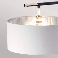 Lampy stojące - Elstead Lampa stojąca Balance, czarny/nikiel, biały klosz - miniaturka - grafika 1