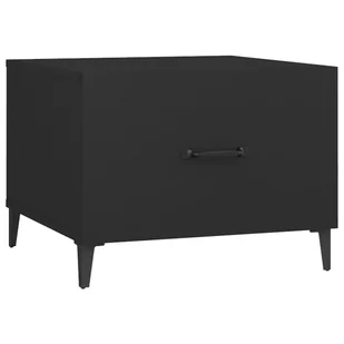 Lumarko Stoliki kawowe z metalowymi nogami, 2 szt., czarne, 50x50x40 cm - Ławy i stoliki kawowe - miniaturka - grafika 7