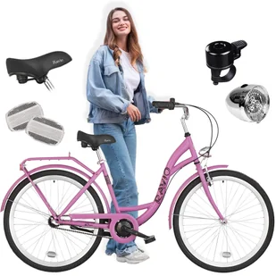 Rower Ravio Bikes Raya 3B 28 R17 M Da 2022 róż mat - Rowery - miniaturka - grafika 1