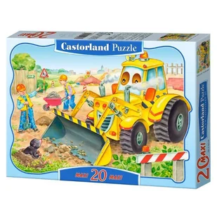 Castorland 20 ELEMENTÓW MAXI Buldożer 249705 - Puzzle - miniaturka - grafika 4