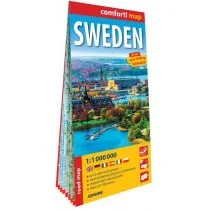 Sweden - road map 1:1 000 000 lam w.2024 - Atlasy i mapy - miniaturka - grafika 1