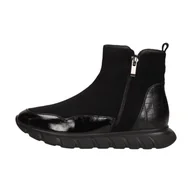 Botki damskie - Czarne botki damskie, sneakersy na zimę VINCEZA 10789 - Vinceza - miniaturka - grafika 1