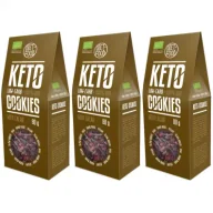 Ciastka - Diet-Food Ciasteczka keto z kakao Zestaw 3 x 80 g Bio - miniaturka - grafika 1