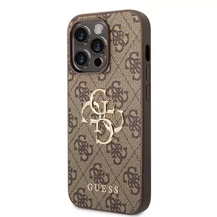 Guess GUHCP15X4GMGBR iPhone 15 Pro Max 6.7" brązowy/brown hardcase 4G Big Metal Logo - Etui i futerały do telefonów - miniaturka - grafika 2