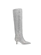 Kozaki damskie - Jenny Fairy Kozaki ELEA LS6022-01 Srebrny - miniaturka - grafika 1