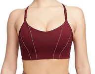 Biustonosze - Stanik sportowy Nike Yoga Metallic Tape Dri-FIT DD1407-638 S - miniaturka - grafika 1