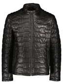 Kurtki męskie - Bugatti Skórzana kurtka w kolorze czarnym - miniaturka - grafika 1