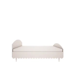 Łóżko retro białe babushka 120x200 cm dla nastolatki - Szafy i szafki dla dzieci - miniaturka - grafika 1