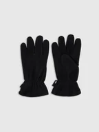 Rękawiczki dla dzieci - 4F Rękawiczki polarowe dziecięce - czarne L/XL - miniaturka - grafika 1