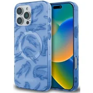 Etui i futerały do telefonów - Etui LACOSTE IML Croc MagSafe do Apple iPhone 16 Pro Max Jasnoniebieski - miniaturka - grafika 1