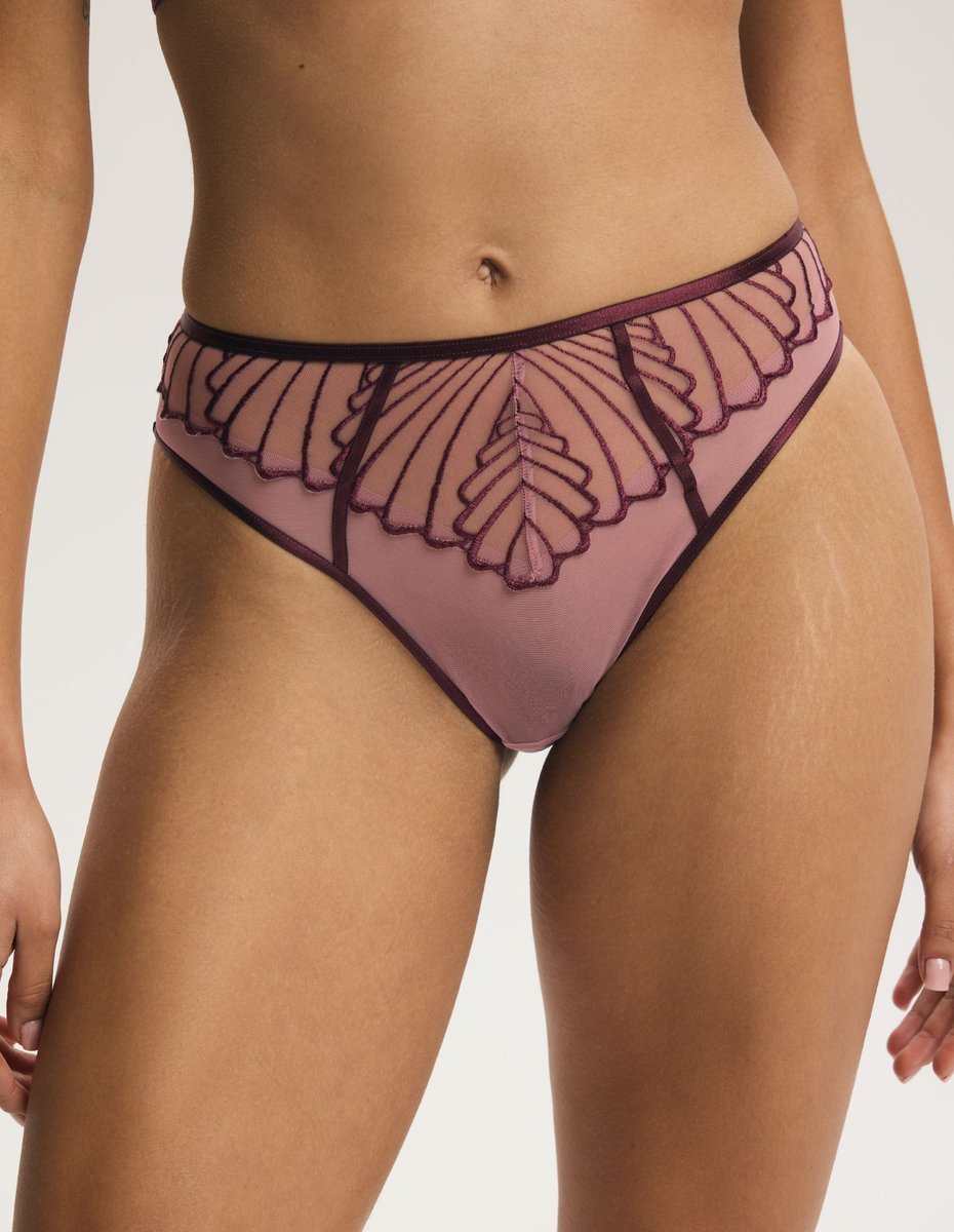 Majtki z wyższym stanem NUGAT Esotiq różowy XL