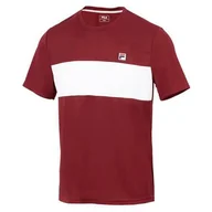 Koszulki męskie - Koszulka sportowa męska Fila Bosse Cabernet - miniaturka - grafika 1