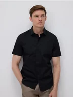 Koszule męskie - Reserved - Bawełniana koszula super slim fit - czarny - miniaturka - grafika 1