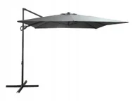Parasole ogrodowe - Duży Solidny Rozkładany Regulowany Parasol Ogrodowy 250Cm Seattle C. Szary - miniaturka - grafika 1