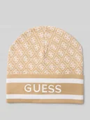 Czapki damskie - Czapka z dzianiny z wyhaftowanym logo model ‘SEVYN’ - miniaturka - grafika 1