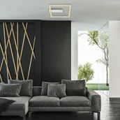 Lampy sufitowe - Briloner Lampa sufitowa LED Nici kwadratowa alu czujnik - miniaturka - grafika 1