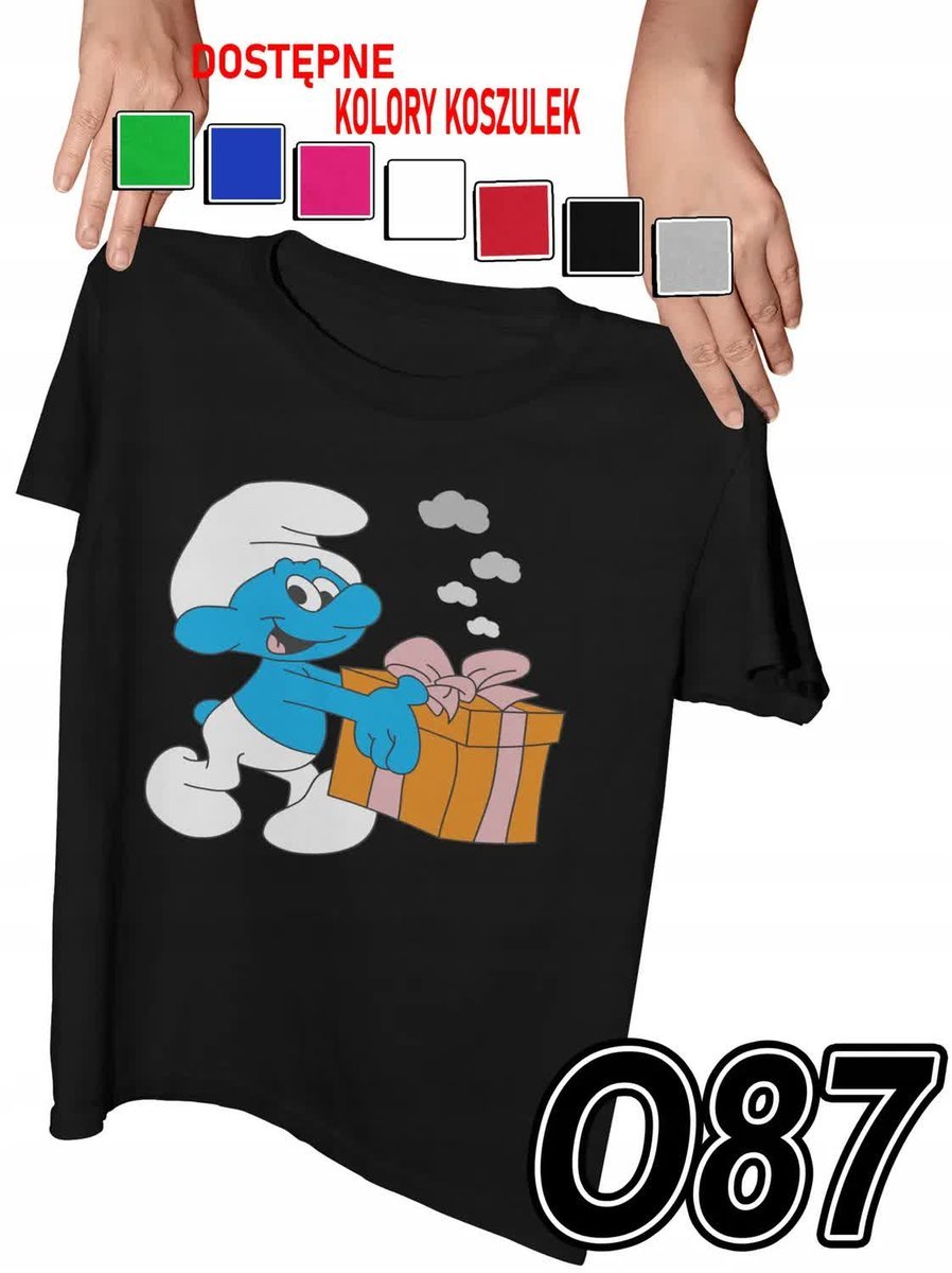 Koszulka Dziecięca Z Nadrukiem Smerfy Zgrywus Różne - M 134-140