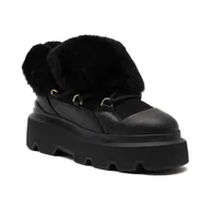 Śniegowce damskie - INUIKII Skórzane śniegowce | z dodatkiem wełny - miniaturka - grafika 1