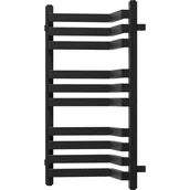 Grzejniki łazienkowe - Mexen Loop grzejnik łazienkowy 750 x 375 mm, 413 W, czarny - W129-0750-350-00-70 - miniaturka - grafika 1