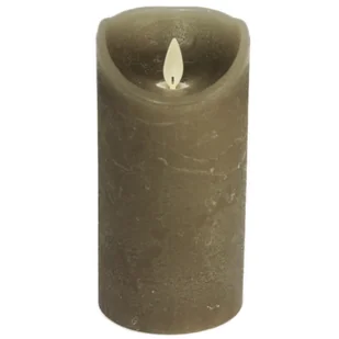 Świeca LED z prawdziwego wosku z timerem i migoczącym knotem Taupe Wysokość 15cm - Świece Świeca LED z prawdziwego wosku z timerem i migoczącym knotem Taupe Wysokość 15cm - Świece - miniaturka - grafika 1