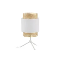 Lampy stojące - TK Lighting Lampka stołowa nowoczesna BOHO White 1pł. ratan  6565 - miniaturka - grafika 1