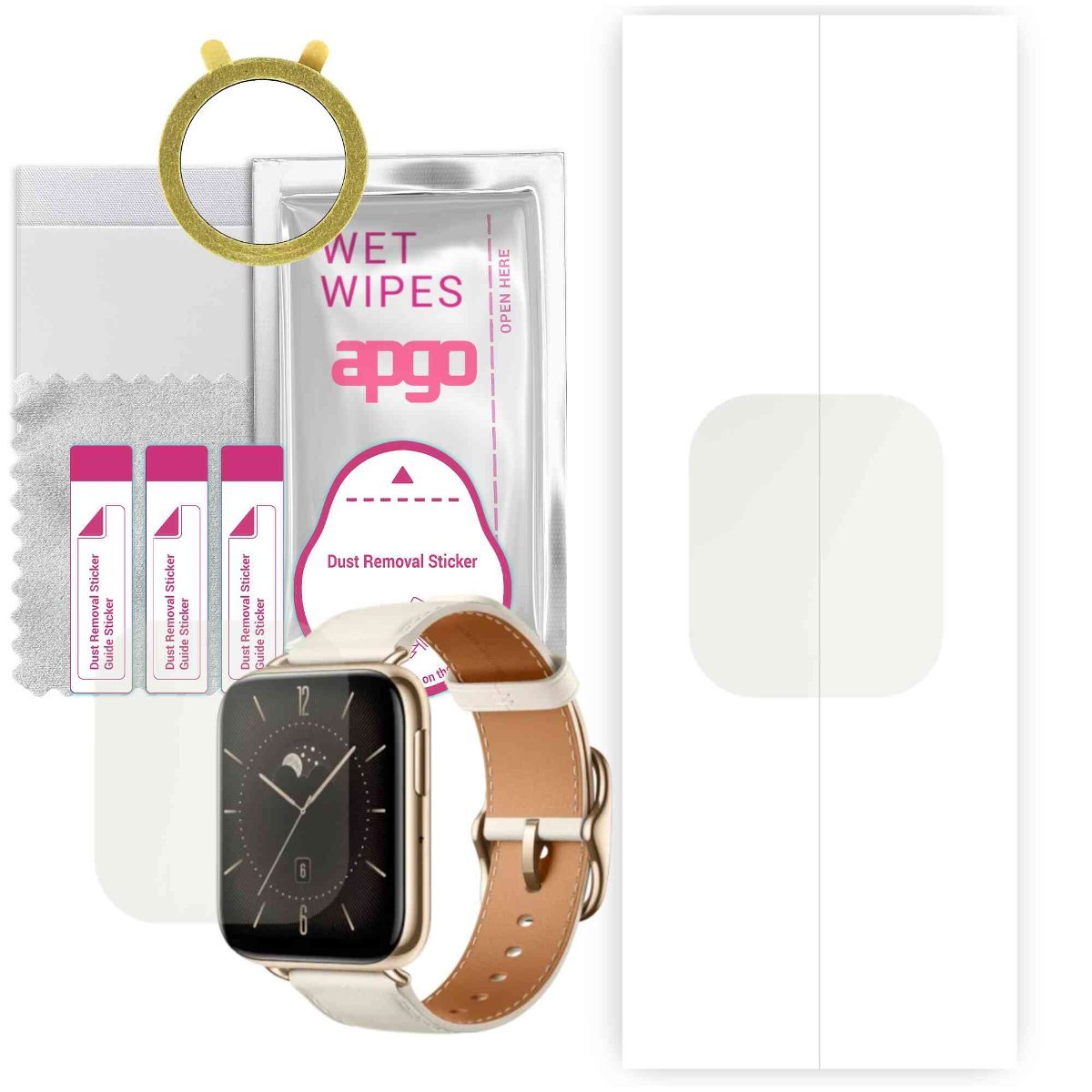 1x Folia hydrożelowa MATOWA do Oppo Watch 3 - apgo Smartwatch Hydrogel MATTE Protection Ochrona na ekran smartwatcha