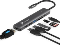 Huby USB - HUB USB Reagle REAGLE HUB USB-C 3.1 HDMI 4K PD 100W Czytnik SD TF ADAPTER 7w1 Apple M1 M2 - miniaturka - grafika 1