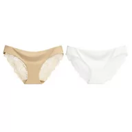 Majtki damskie - 2-pak figi z koronkowym wykończeniem - miniaturka - grafika 1