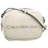 Torebki damskie - Torebka Listonoszka Sculpted Camera Bag18 Mono White/Silver Logo K60K610275 0LI (CK269-c) Calvin Klein - miniaturka - grafika 1