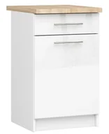 Szafki kuchenne - Nowoczesna szafka kuchenna do zabudowy biały połysk N7-L67 - miniaturka - grafika 1