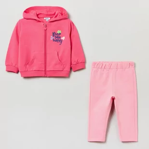 Komplet (bluza + spodnie) dla dzieci OVS Hoody Full Z Fandango Pin 1823695 80 cm Fuxia/Pink (8056781611432) - Dresy i komplety dla dziewczynek - miniaturka - grafika 1