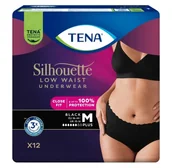Bielizna lecznicza - Tena Silhouette Plus Black Dyskretna bielizna chłonna dla kobiet M, 12 szt. -> Wysyłka od 1,99 - odbiór w Żabce - miniaturka - grafika 1