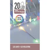 Oświetlenie świąteczne - Łańcuch świetlny 20 LED 95 cm multikolor - miniaturka - grafika 1