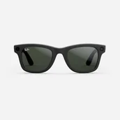 Okulary przeciwsłoneczne - Okulary przeciwsłoneczne Ray-Ban Meta Wayfarer Frame Matte Black, soczewki Transitions Graphite Green Jak nowe - miniaturka - grafika 1