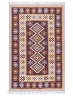 Dywany - Dywan Kilim 120 x 180 cm śliwka romby - miniaturka - grafika 1