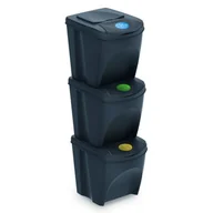 Skrzynie ogrodowe - PROSPERPLAST Kosze na śmieci PROSPERPLAST IKWB20S3 3x20l) Wielokolorowy - miniaturka - grafika 1