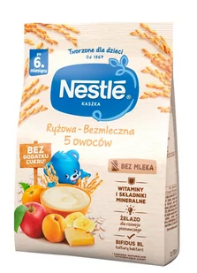 Nestle Kaszka ryżowa bezmleczna 5 Owoców 170g - Kaszki dla dzieci - miniaturka - grafika 1