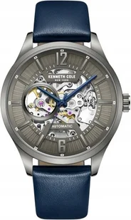 Zegarek Zegarek męski KENNETH COLE KCWGE2232502 granatowy klasyczny skeleton - Zegarki męskie - miniaturka - grafika 1