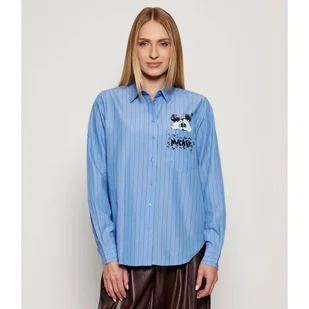 Desigual Koszula CAM_MICKYSTRIPES DESIGUAL X DISNEY Oversize fit - Koszule damskie - miniaturka - grafika 1