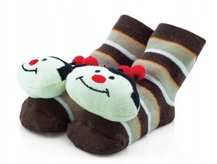 Ciepłe bawełniane skarpetki z grzechotką r 1-2 lat - Skarpetki dla dzieci - miniaturka - grafika 1