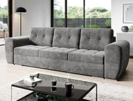 Narożniki - Rozkładana kanapa Bari w szarym welurze. - miniaturka - grafika 1