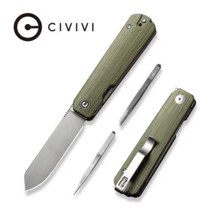 Nóż składany Civivi Sendy Green/Red G10, Satin Nitro-V by Ben Petersen (C21004B-1) - Noże - miniaturka - grafika 1
