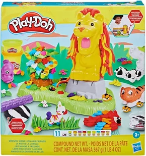 CIASTOLINA PLAY-DOH ZESTAW LEW I PRZYJACIELE Z DŻUNGLI F7221 - Masy plastyczne - miniaturka - grafika 1